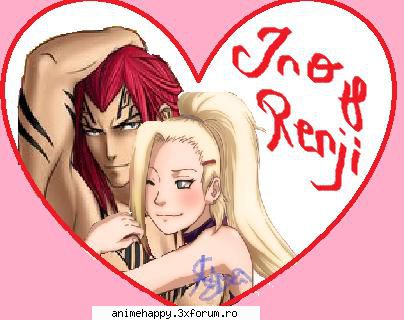 ino (naruto) and renji (bleach) 
acolo are ea rolul ei :p : aah...ce brate puternice ai :nebun:
