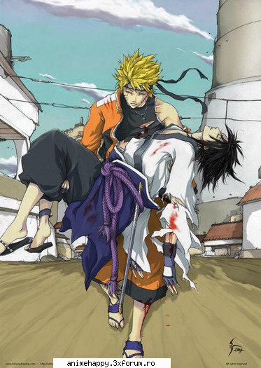 sasuke and naruto doua. sper placa