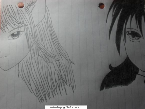 Yume's fan arts^_^ - 3.Yu yu hakusho-Kurama youko&Suuichi Minamino - Fan ART