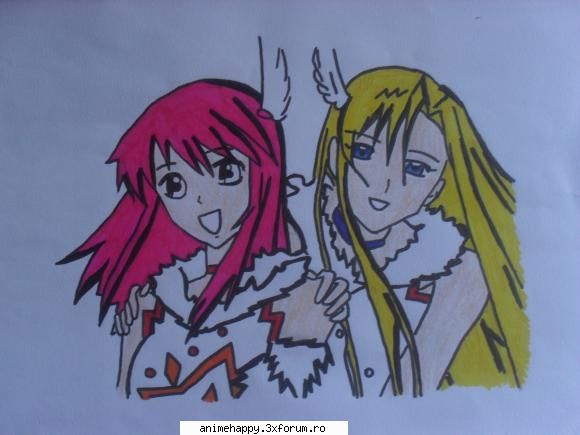 Yume's fan arts^_^ - 5.Kaleido Star-sora&layla - Fan ART