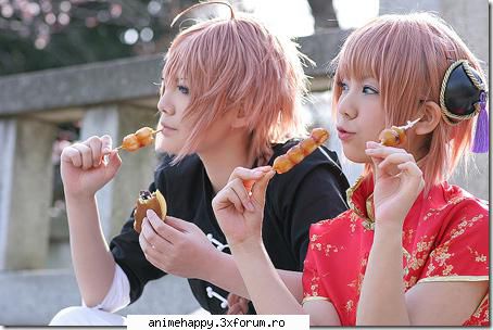 cosplay anime (mai multe ....) - Gintama Kamui si Kagura - Cosplay
