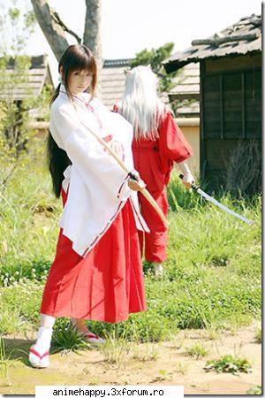 cosplay anime (mai multe ....) - InuYasha Kikyo and Inuyasha - Cosplay