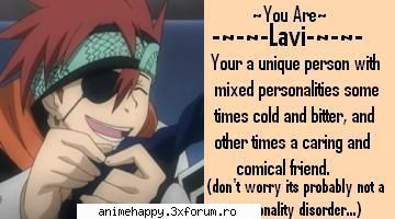 quiz-uri - eu am iesit lavi - D.Gray-Man
